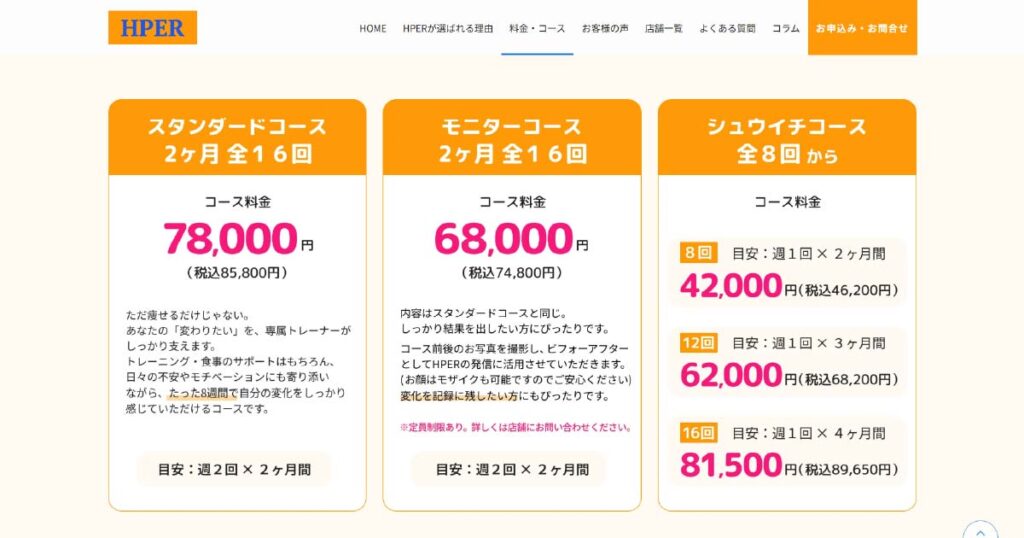 HPERの料金